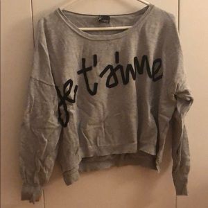 “I love you” French cozy sweater
